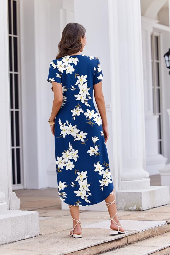 Flower Navy Blue