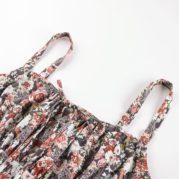 Brown Orange Floral