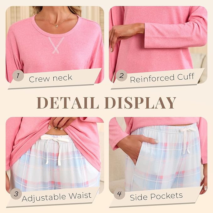 Hot Pink/Blue Pink Plaid