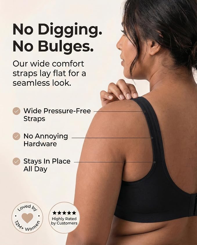 Black, Fixed Straps