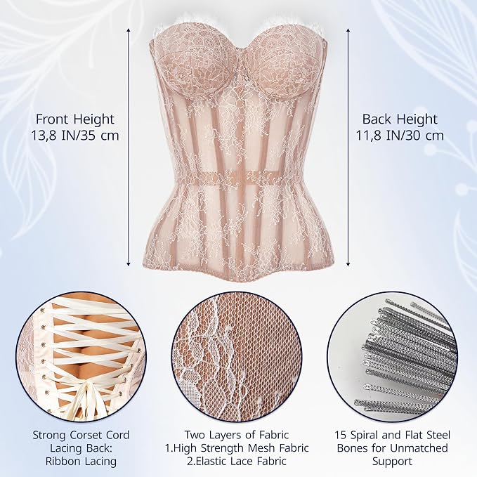 White Lace - Measure Your Body & Use the Size Chart!