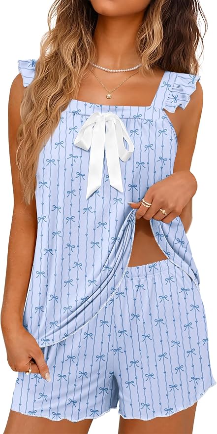 Heart Bow Blue