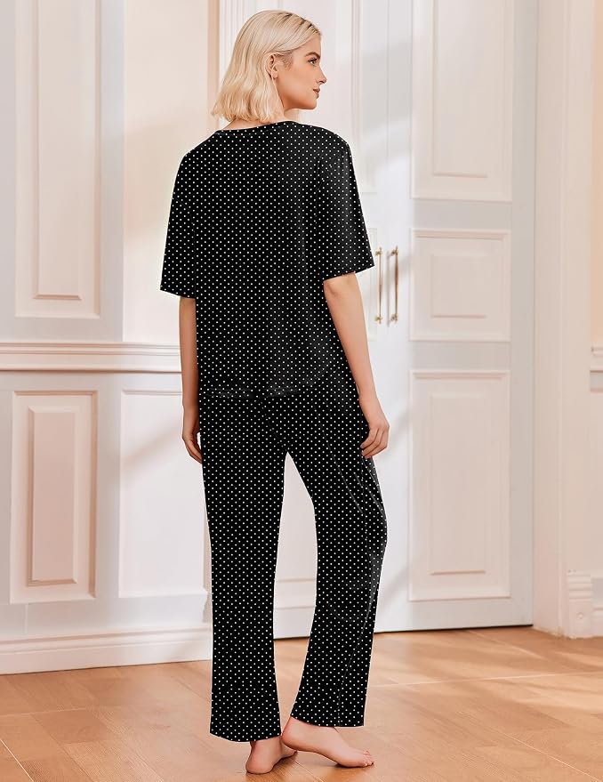 Green Striped/Black Dots