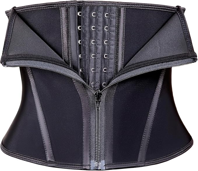 Black (9'' Short Torso, 9 Steel Bones, Zipper)