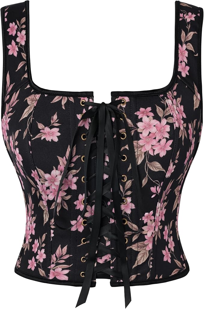 Black Pink Floral