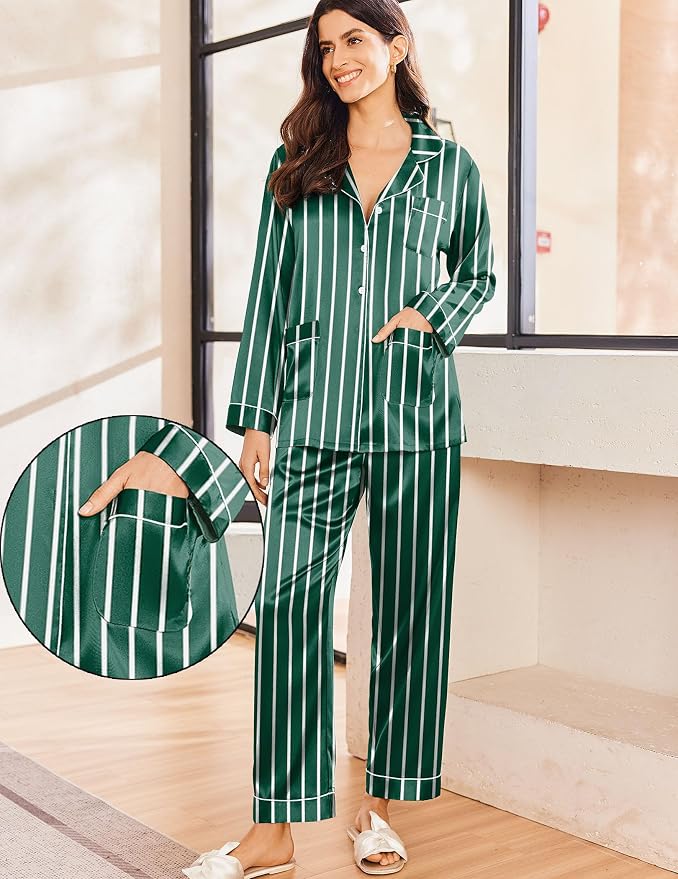 Dark Green Striped