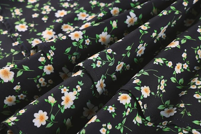 Black Yellow Floral