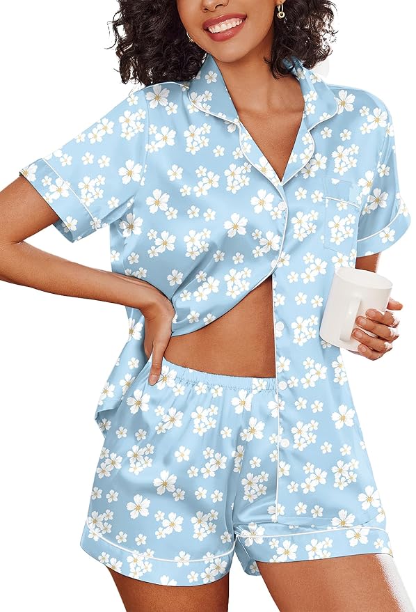 Blue White Floral