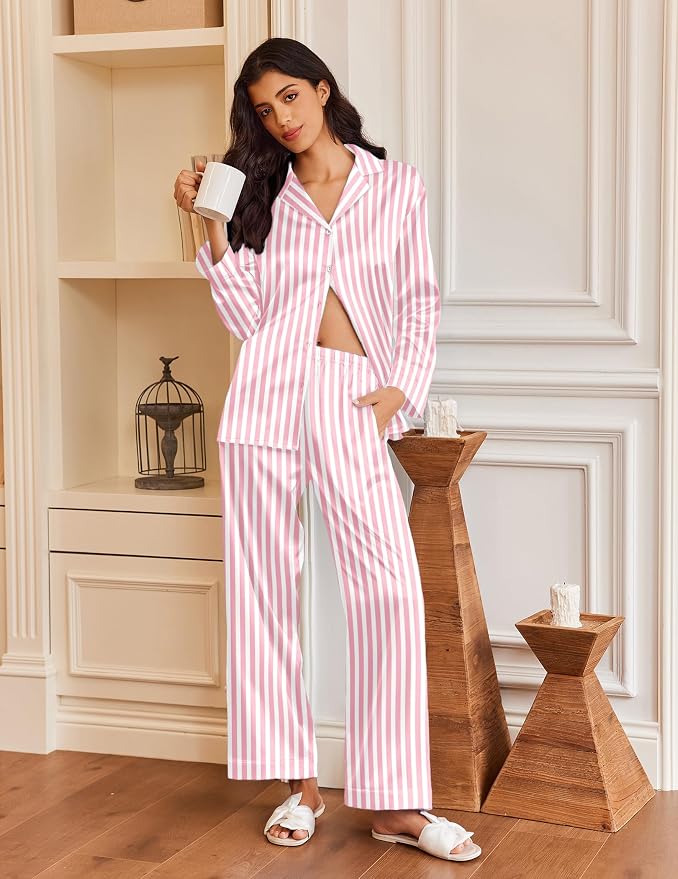 Pink White Stripe