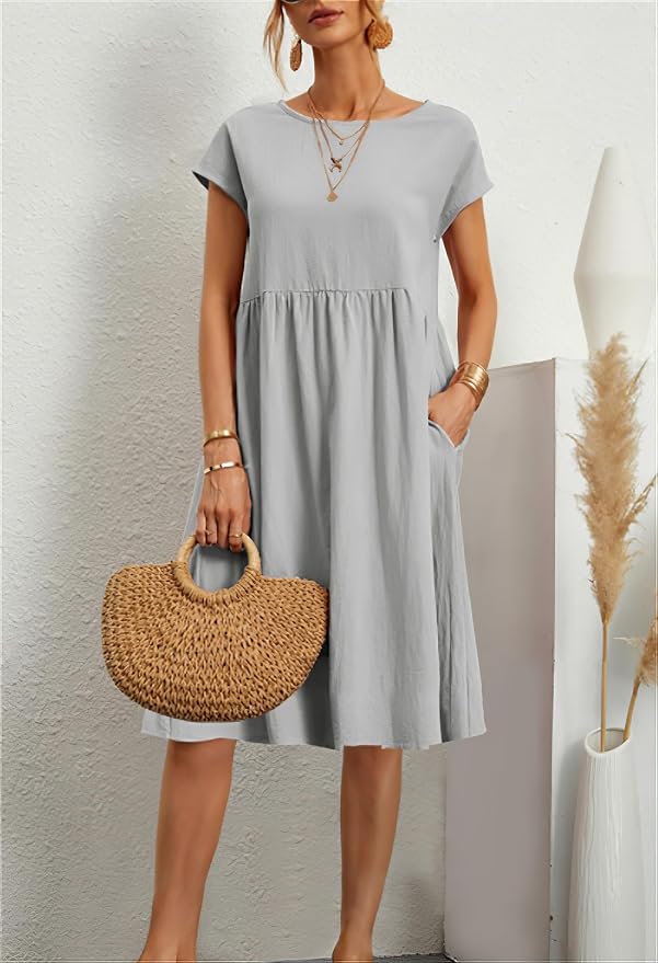 Grey Midi Dress