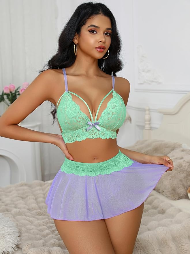 Purple and Green