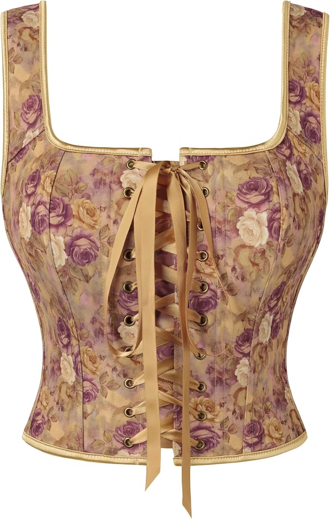 Vintage Purple-cream Floral