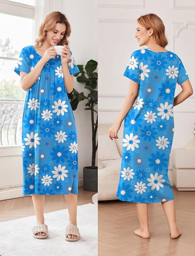 Line Drawing Flowers Blue