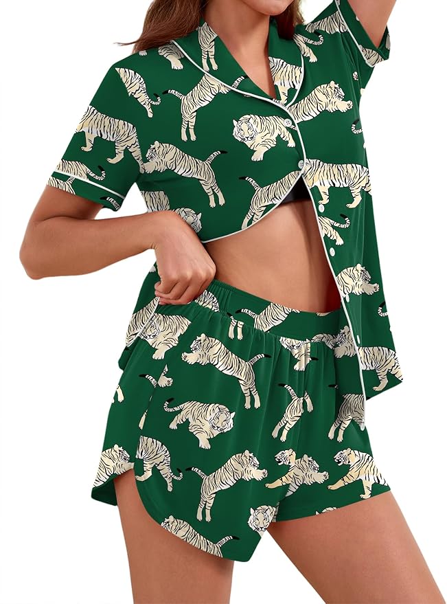 Green Tiger Print