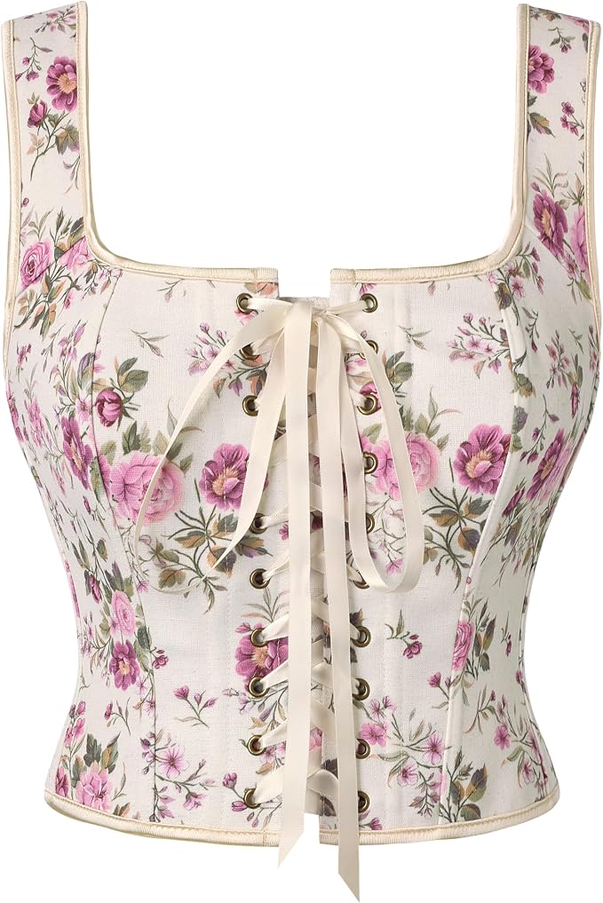 Beige Light Lilac Floral
