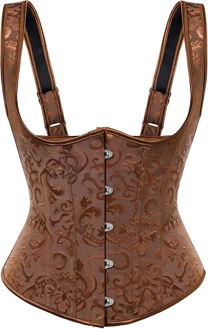 Dark Brown Floral