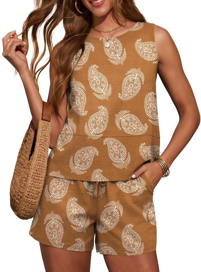 Khaki Paisley
