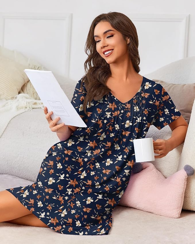Floral Navy Blue