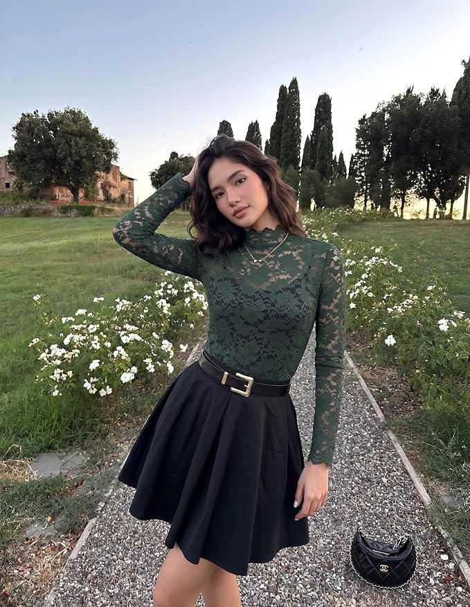 Dark Green & With Camisole