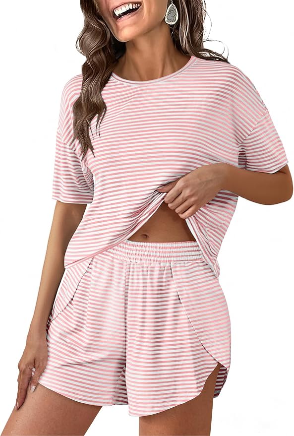 Pink White Striped