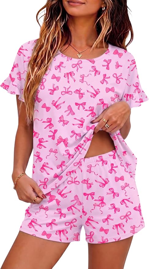 Pink Bow Printed