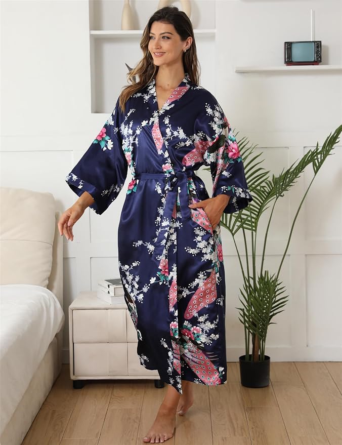 Peacock Floral Navy