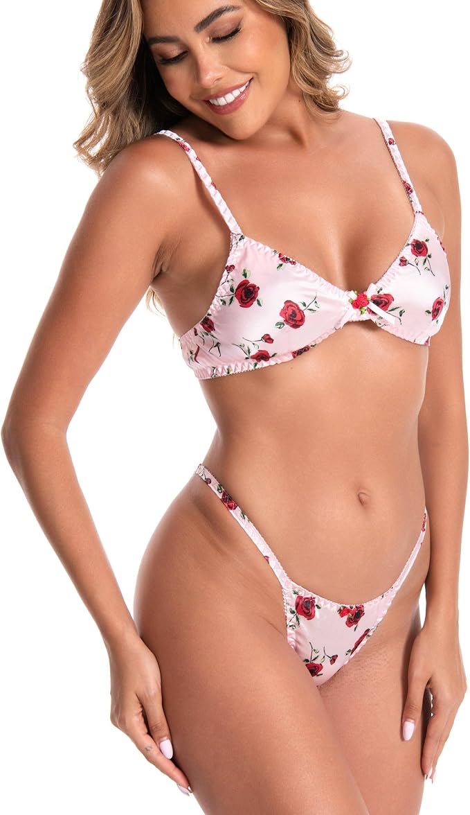 Baby Pink - Red Roses