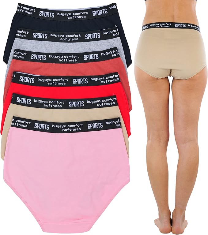 6 Pack: High Rise Rose Garden W/ Thick Waistband