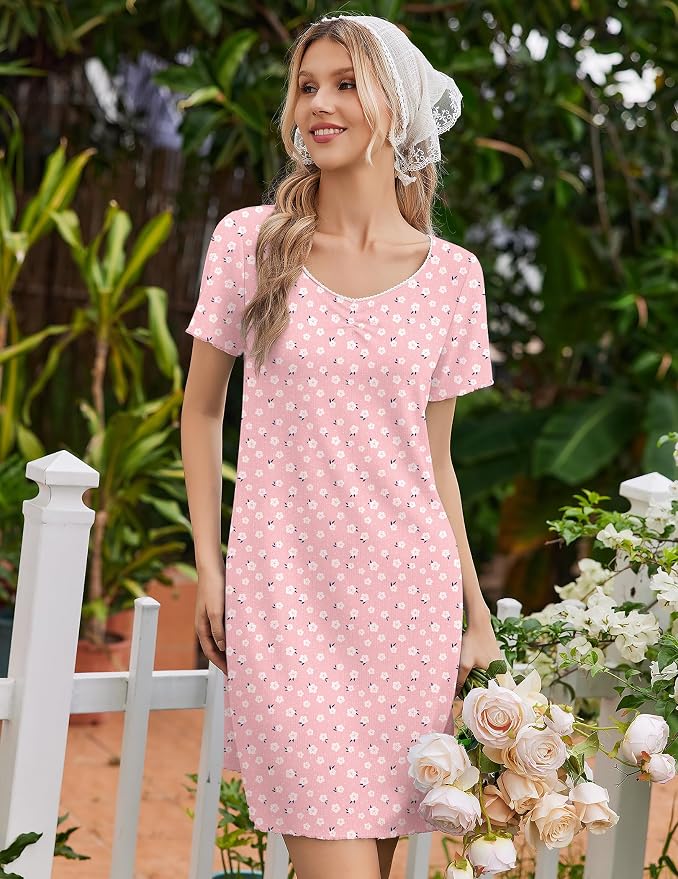 Pink White Florals