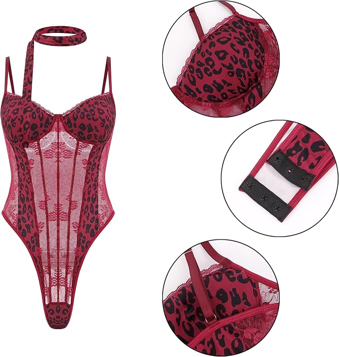 Wine Red Leopard