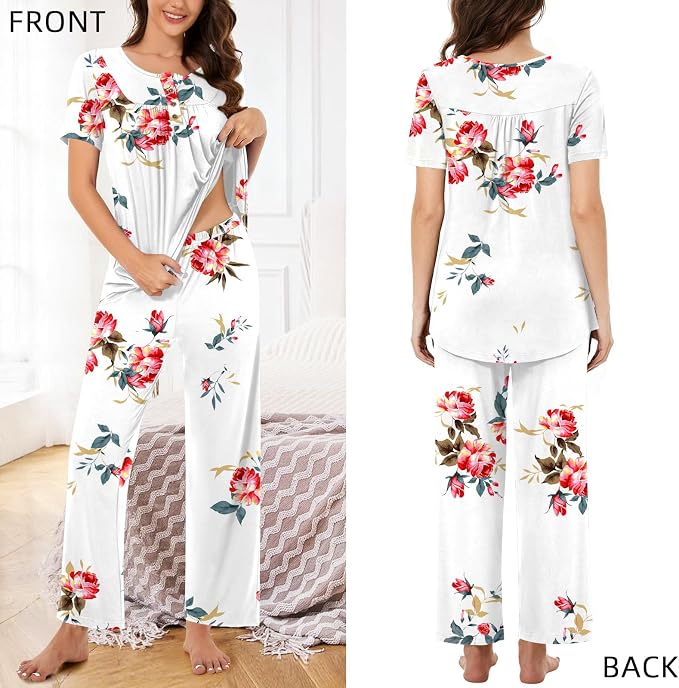 Short Floral White