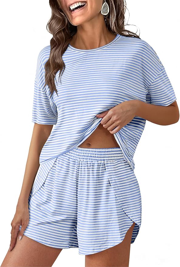 Blue White Striped