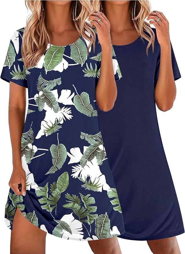 Tropical Leaf+navy Blue