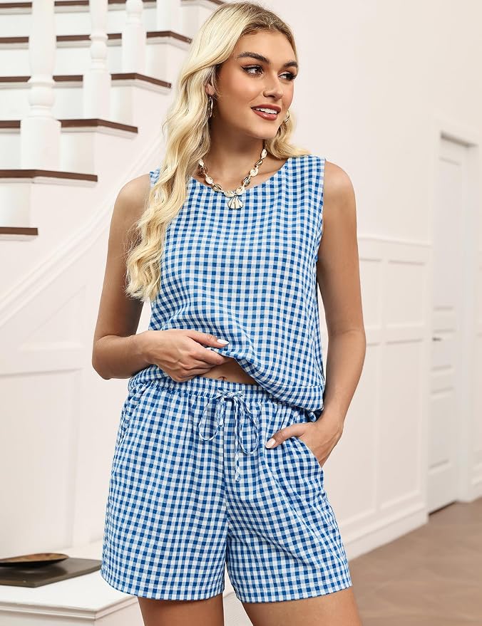 Blue Checkered