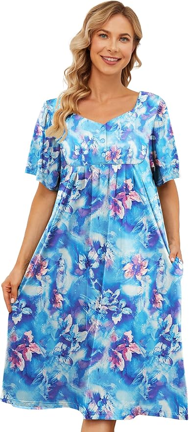 Blue Multi Flowers