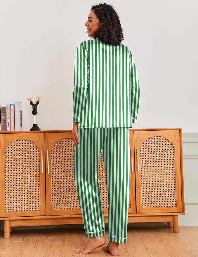Green White Stripe