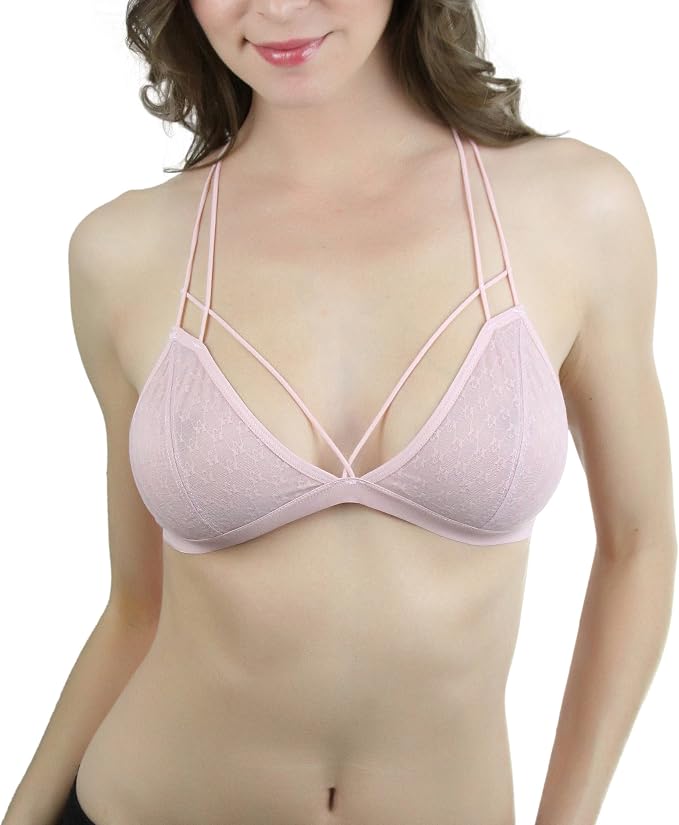 T-strap Lace - Pink