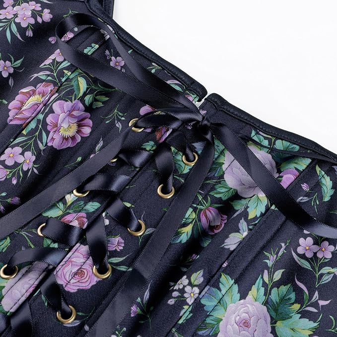 Navy Purple Floral