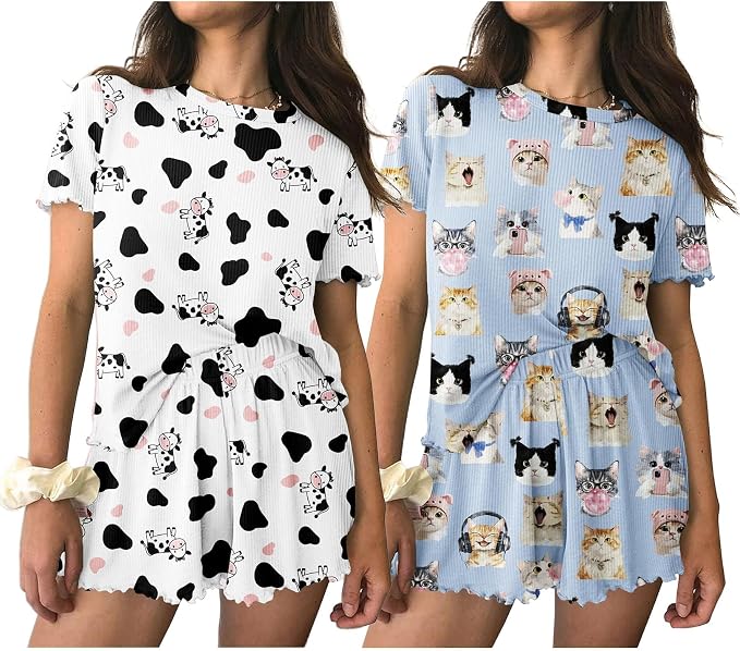 White Cow/Blue Cat