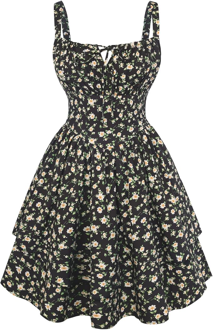 Black Yellow Floral