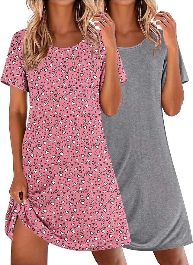 Pink Heart+light Grey