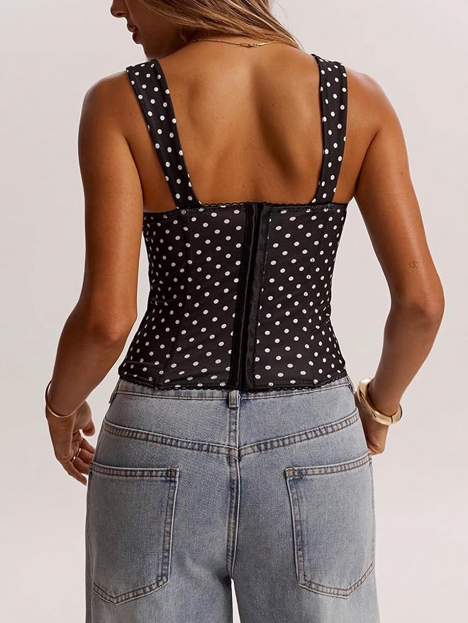 Black Polka Dots Print