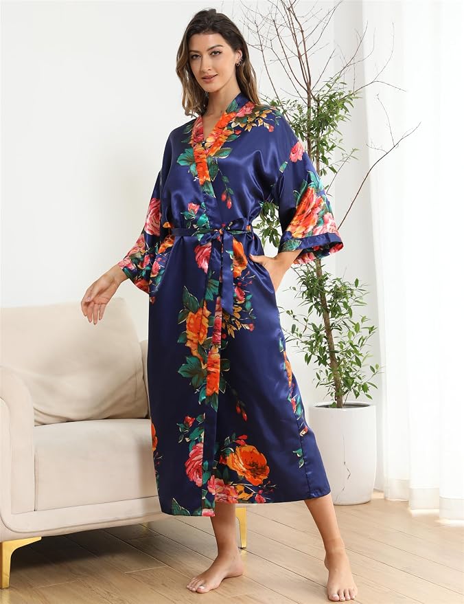 Rose Floral Navy
