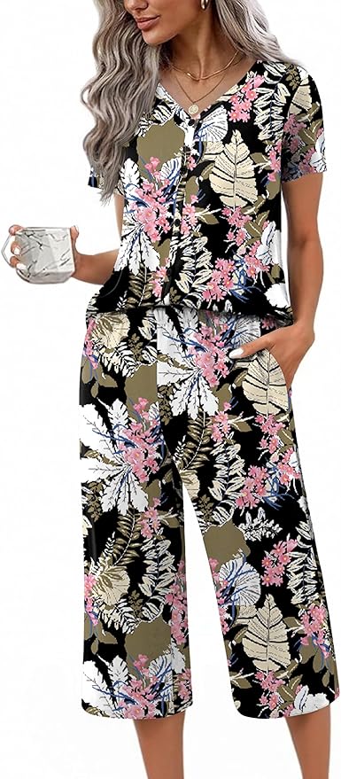 Black and Pink Floral