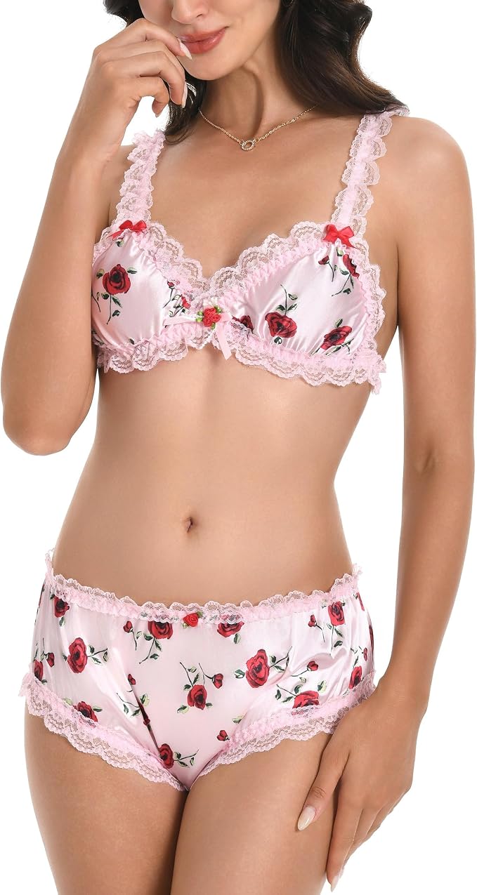 Baby Pink - Red Roses