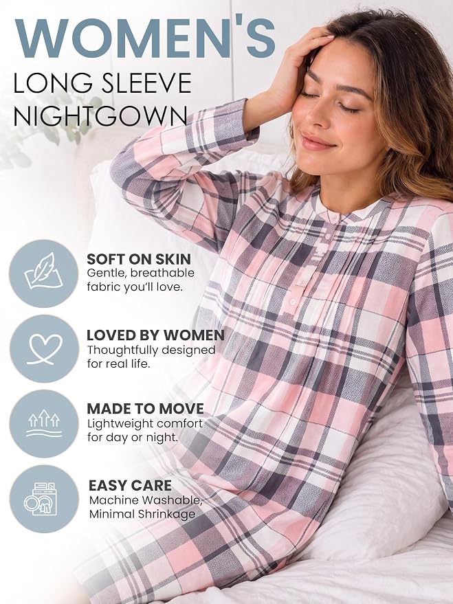 Grey Pink Plaid