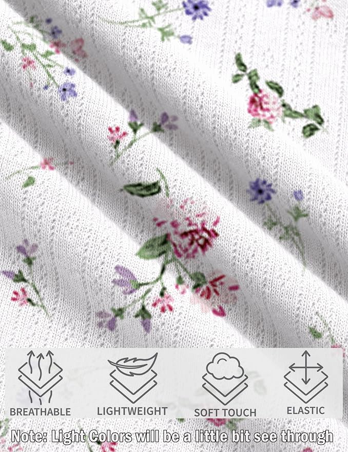 White Pink & Purple Florals