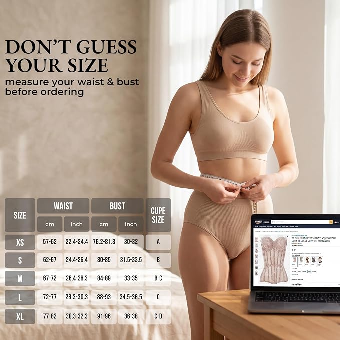 Beige - Measure Your Body & Use the Size Chart!