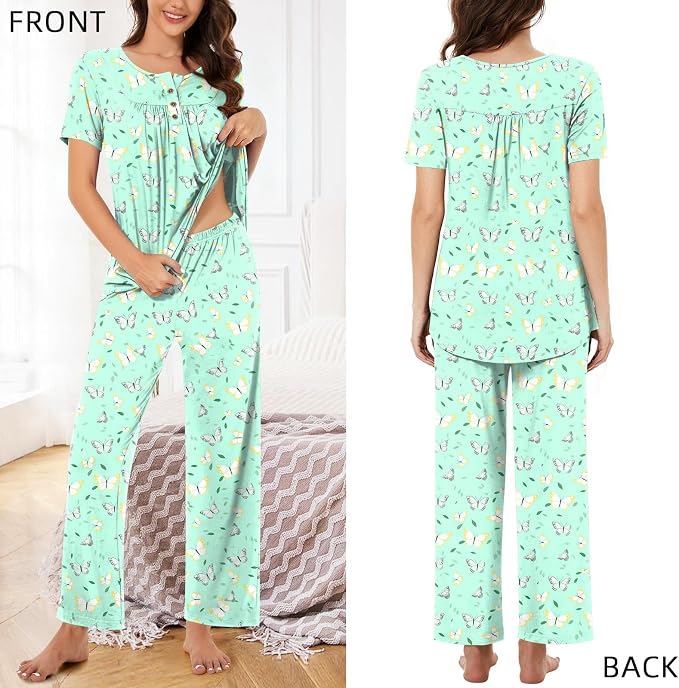 Short Colorful Butterfly-green