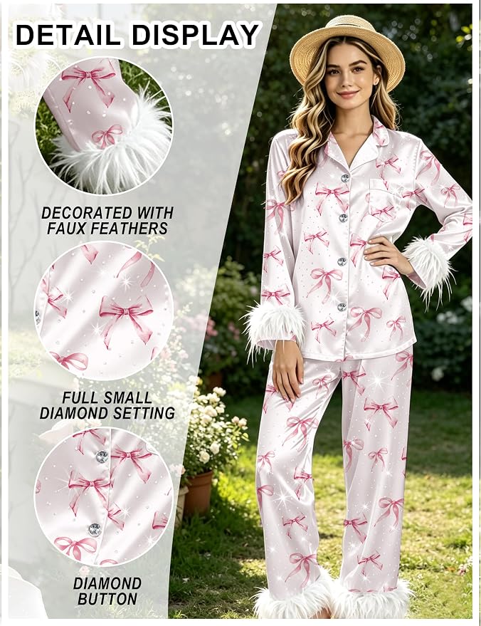 Rhinestone-pink Bow
